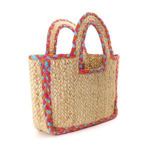 Piece of Mind Jute Shopper with Plaited Trim